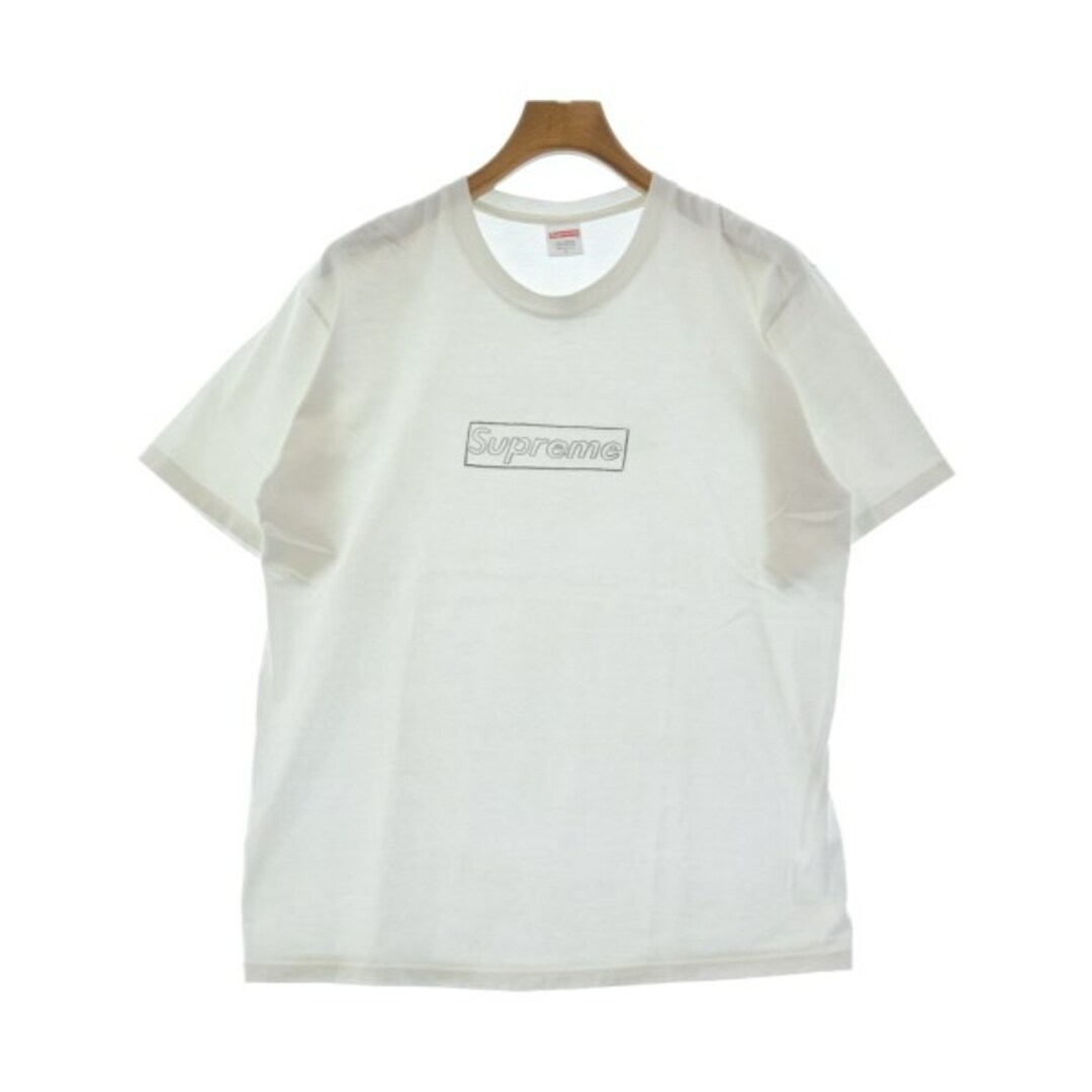 Supreme シュプリーム Tシャツ・カットソー L 白半袖柄