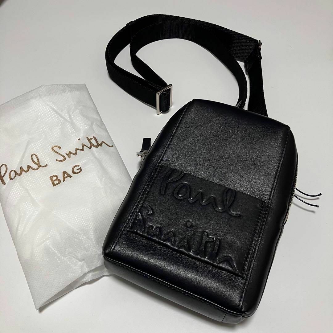 Paul Smith(ポールスミス)のPaul Smith✨ポールスミス✨スラウチーレザー２２ＡＷミニショルダーバッグ メンズのバッグ(ショルダーバッグ)の商品写真