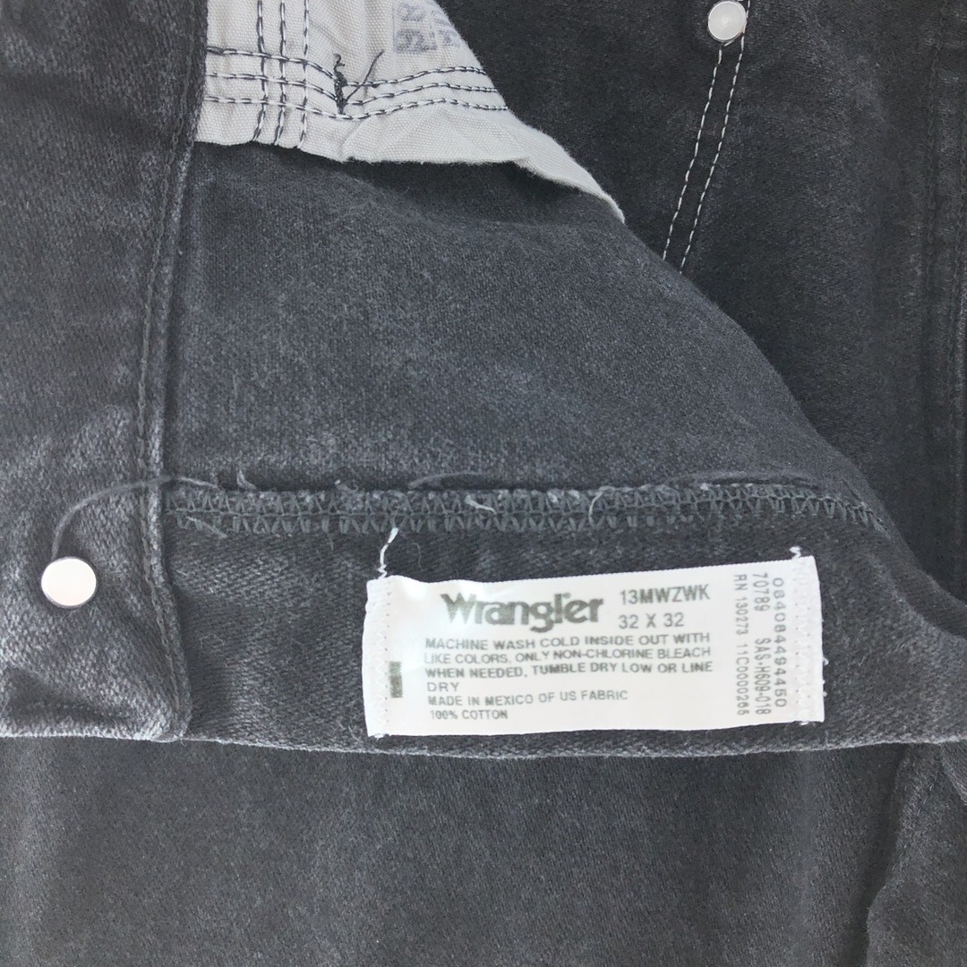 Wrangler(ラングラー)の古着 ラングラー Wrangler ブラックデニム テーパードデニムパンツ メンズw32 /taa002447 メンズのパンツ(デニム/ジーンズ)の商品写真