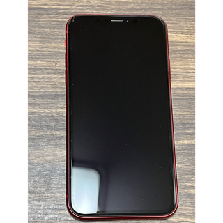 アップル(Apple)のiPhoneXR 128 赤 レッド simフリー(スマートフォン本体)