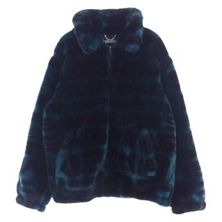 シュプリーム(Supreme)のSupreme シュプリーム ジャケット 18SS Faux Fur Repeater Bomber Jacket ファー リピーター ロゴ ボンバー ジャケット グリーン系 ブラック系 M【中古】(その他)