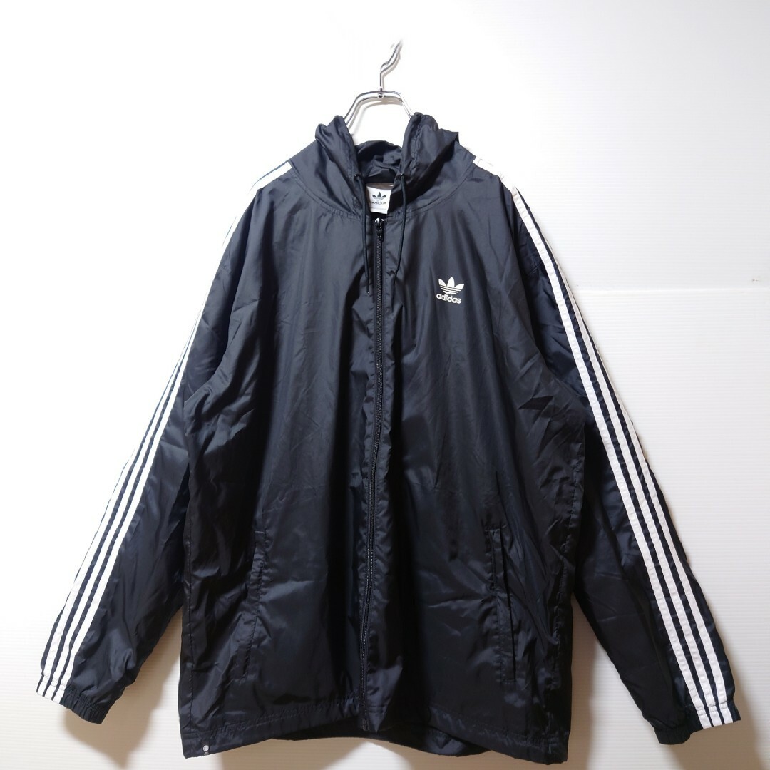 【大きいサイズ】adidas★トラックジャケット★ナイロンジャケット★黒★3XL