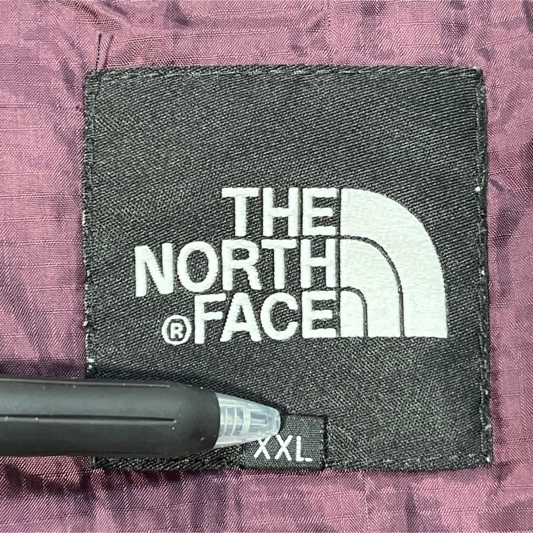 THE NORTH FACE(ザノースフェイス)のノースフェイス】中綿ダウンジャケット　濃い紫パープル　XXL刺繍ワンポイントK3 メンズのジャケット/アウター(ダウンジャケット)の商品写真