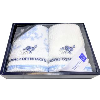 ロイヤルコペンハーゲン(ROYAL COPENHAGEN)の【2枚組】ロイヤルコペンハーゲン ウォッシュタオルセット ✤新品未使用✤(タオル/バス用品)