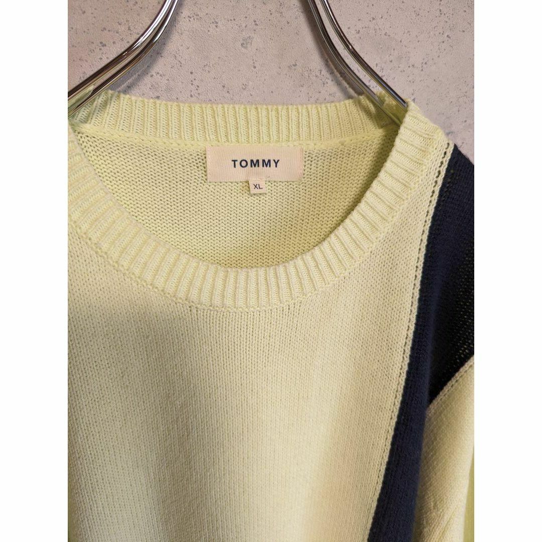 TOMMY HILFIGER コットンニットセーター 大きめサイズ XLサイズ