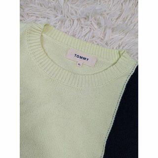 TOMMY HILFIGER - TOMMY HILFIGER コットンニットセーター 大きめ