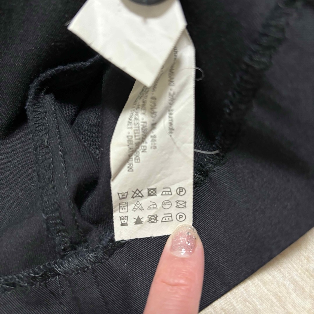 ZARA(ザラ)のZARA WOMAN ステッチ入り黒スカート レディースのスカート(ロングスカート)の商品写真