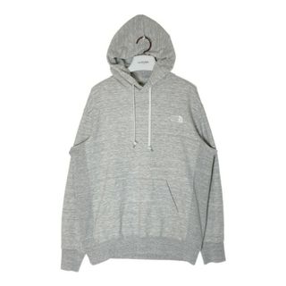 ザノースフェイス(THE NORTH FACE)の★THE NORTH FACE ノースフェイス NT12333 Square Logo Hoodie スクエアロゴフーディ グレー sizeL(パーカー)