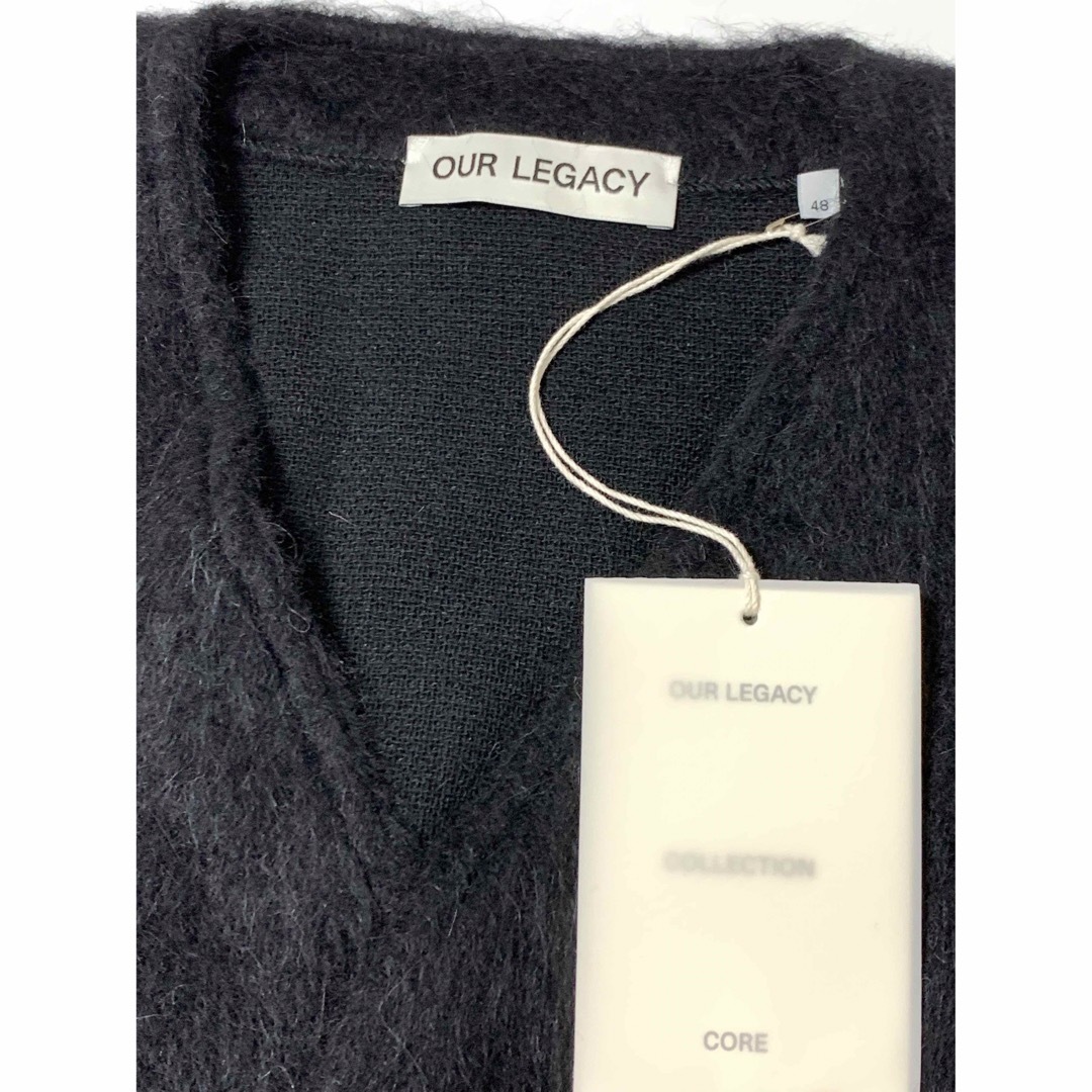 新品《 OUR LEGACY 》CARDIGAN / Black Mohair メンズのトップス(カーディガン)の商品写真