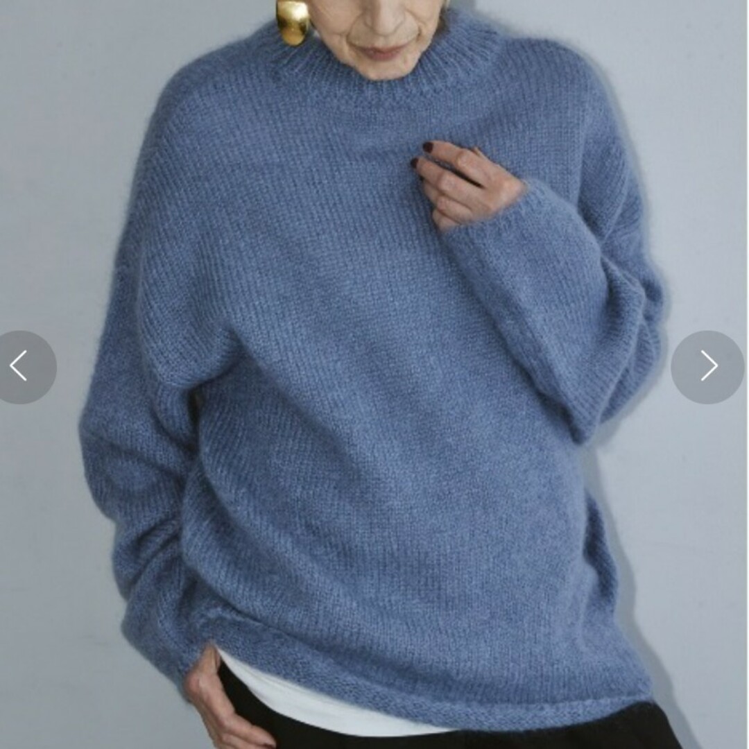 自民党 TODAYFUL トゥデイフル Kid Mohair Knit スカイブルー ...