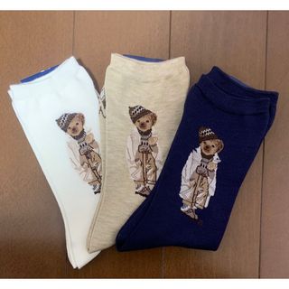 ポロラルフローレン(POLO RALPH LAUREN)の【新品タグ付】ポロベアソックス　3足セット(ソックス)