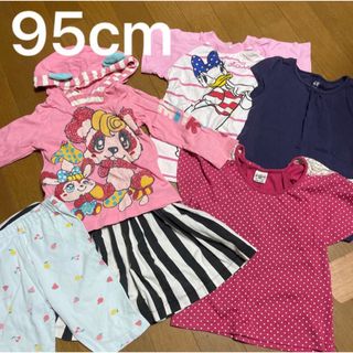 ディズニー(Disney)の95cm 女の子 半袖 シャツ パジャマ ディズニー 長袖　まとめ売り(Tシャツ/カットソー)