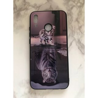 ファーウェイ(HUAWEI)の可愛いねこちゃん♪背面9Hガラスケース HUAWEI P20Lite 虎猫(Androidケース)