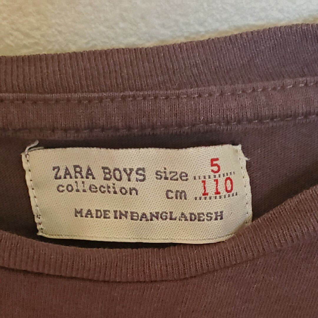 ZARA(ザラ)のzara boys ロンTシャツ 110㎝ キッズ/ベビー/マタニティのキッズ服男の子用(90cm~)(Tシャツ/カットソー)の商品写真