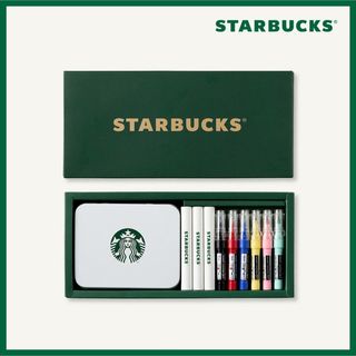 スターバックス(Starbucks)の【韓国スタバ限定】Starbucks ステーショナリーセット(ノート/メモ帳/ふせん)