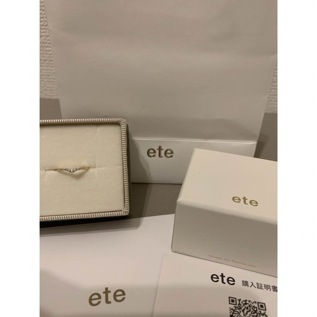 ete(エテ)のete10Kダイヤモンドピンキーリング1号 レディースのアクセサリー(リング(指輪))の商品写真