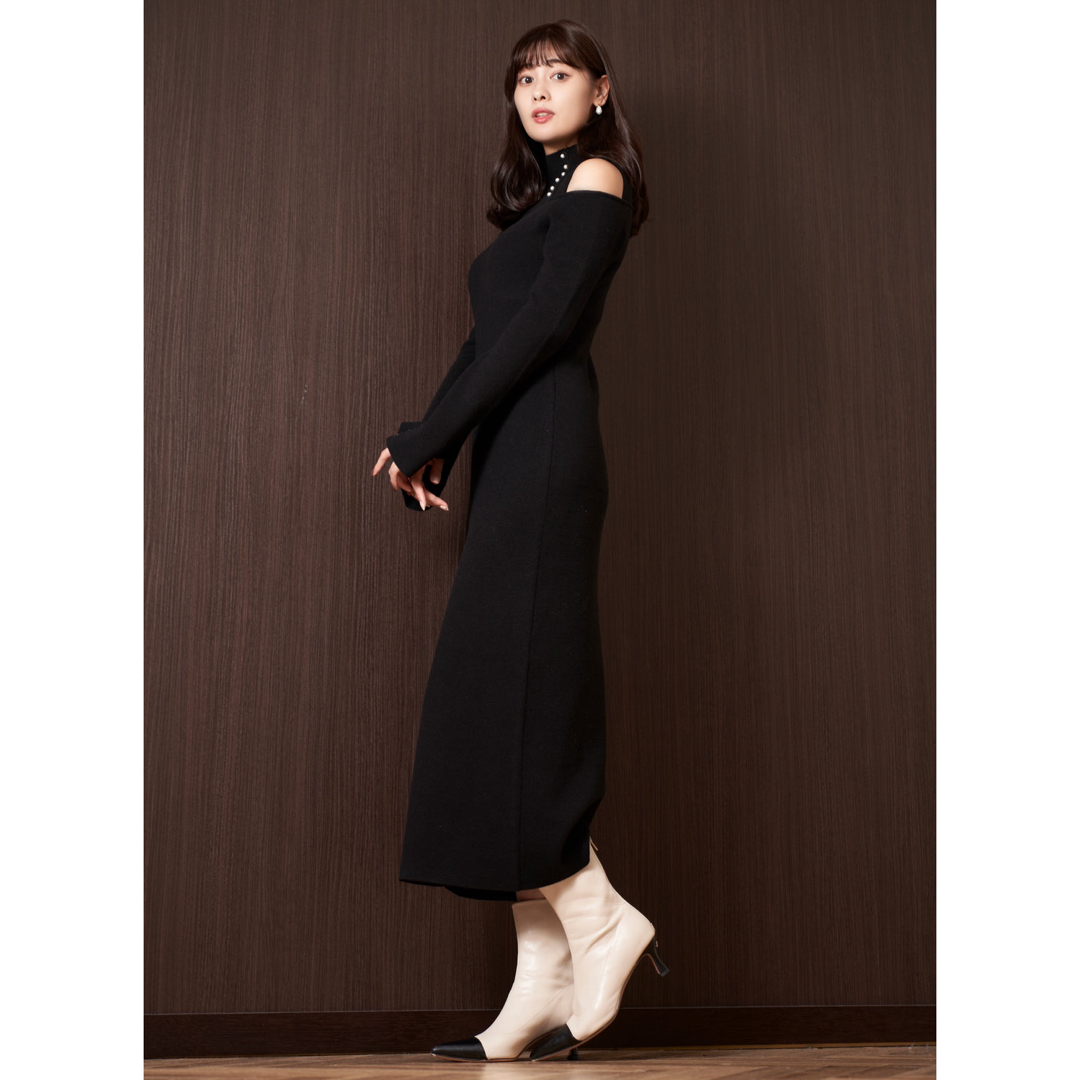 の通信販売 Her lip to Cut-Out Shoulder Knit Dress tonymoly.az