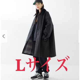 バーブァー(Barbour)のsee see barbour 中綿3/4コート バブアー Lサイズ(ステンカラーコート)