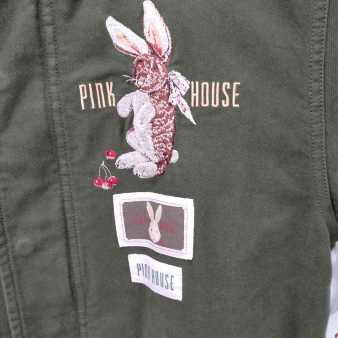 PINK HOUSE(ピンクハウス)のPINK HOUSE(ピンクハウス) オータムチェリーとうさぎ刺繍コート コート レディースのジャケット/アウター(その他)の商品写真