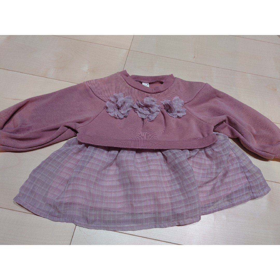 apres les cours(アプレレクール)のapres les cours トレーナー　90cm キッズ/ベビー/マタニティのキッズ服女の子用(90cm~)(Tシャツ/カットソー)の商品写真