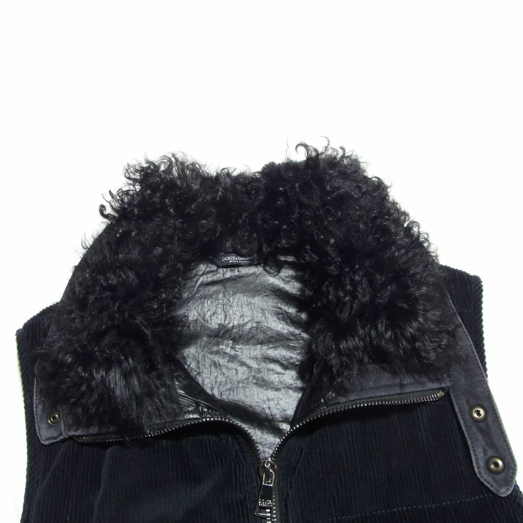 DOLCE&GABBANA(ドルチェアンドガッバーナ)のドルチェ＆ガッバーナ ラムファー 中綿 コーデュロイ ベスト 44 G7147T メンズのジャケット/アウター(ダウンベスト)の商品写真