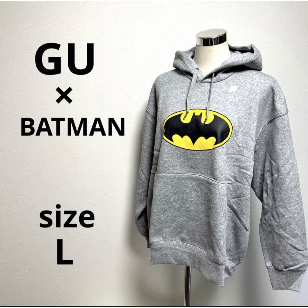 GU(ジーユー)の【新品】GU×バットマン　メンズ　ビッグスウェットパーカー(長袖) L メンズのトップス(スウェット)の商品写真