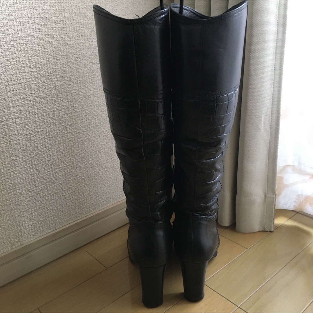 SONIA RYKIEL(ソニアリキエル)のロングブーツ　黒　36 1/2サイズ レディースの靴/シューズ(ブーツ)の商品写真