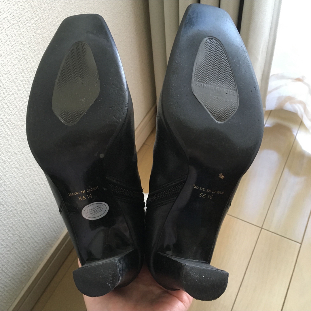 SONIA RYKIEL(ソニアリキエル)のロングブーツ　黒　36 1/2サイズ レディースの靴/シューズ(ブーツ)の商品写真