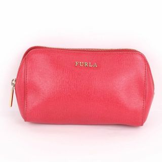 フルラ(Furla)のフルラ ポーチ 本革 レザー ラウンドファスナー 小物入れ ブランド 小物 レディース レッド Furla(ポーチ)