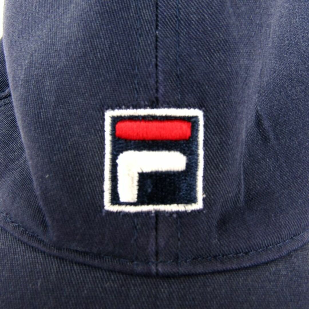 FILA(フィラ)のフィラ キャップ ロゴ刺繍 ベルクロ ブランド 帽子 レディース メンズ ネイビー FILA メンズの帽子(キャップ)の商品写真