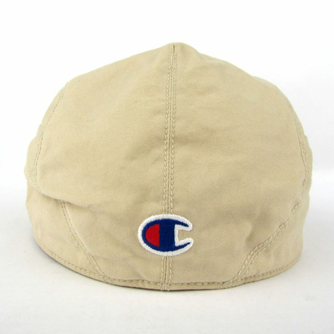 Champion(チャンピオン)のチャンピオン ハンチング ロゴ コットン100％ キャップ ブランド 帽子 メンズ L(58cm)サイズ ベージュ Champion メンズの帽子(ハンチング/ベレー帽)の商品写真