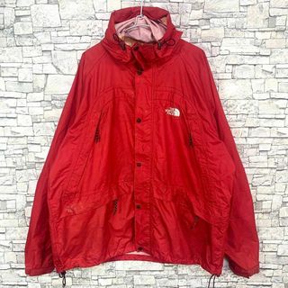 ノースフェイス(THE NORTH FACE) マウンテンパーカー(レッド/赤色系