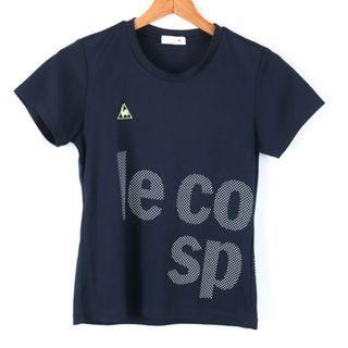 ルコックスポルティフ(le coq sportif)のルコックスポルティフ 半袖Tシャツ ビッグロゴT スポーツウエア レディース Mサイズ ネイビー le coq sportif(Tシャツ(半袖/袖なし))