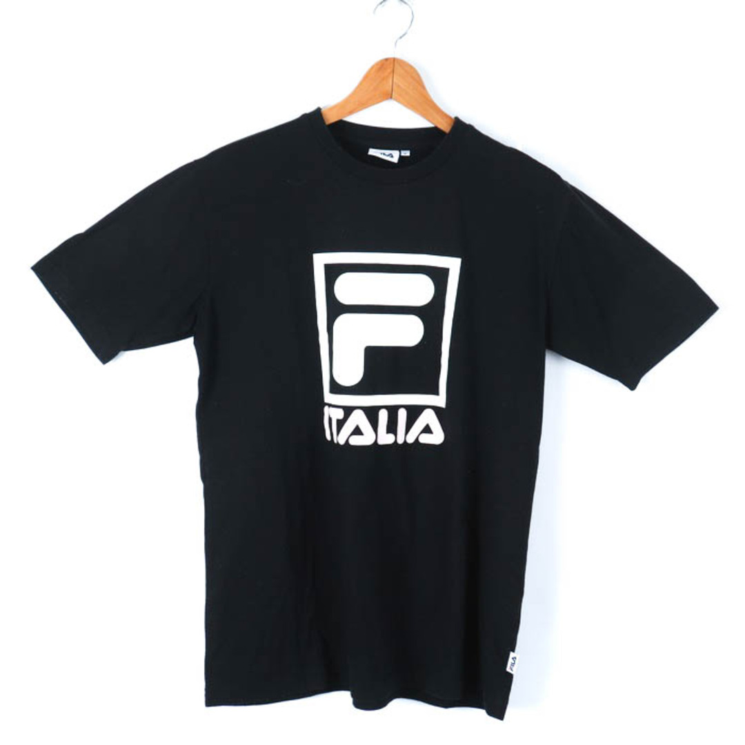 FILA(フィラ)のフィラ 半袖Tシャツ ロゴT  スポーツウエア レディース Sサイズ ブラック FILA レディースのトップス(Tシャツ(半袖/袖なし))の商品写真