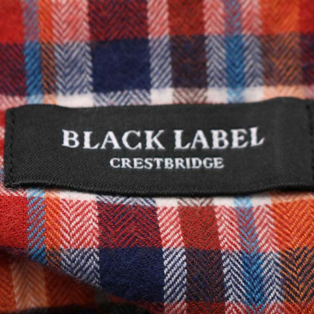 BLACK LABEL CRESTBRIDGE(ブラックレーベルクレストブリッジ)のブラックレーベル・クレストブリッジ ネルシャツ 長袖 コットン100% トップス メンズ 2サイズ オレンジ BLACK LABELCRESTBRIDGE メンズのトップス(シャツ)の商品写真