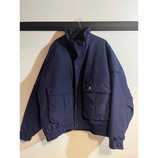 カーハート(carhartt)のcarhartt ナイロンジャケット　ネイビー　90s(ナイロンジャケット)