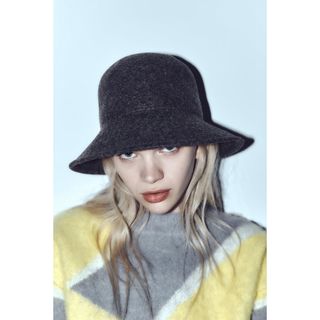 ザラ(ZARA)のZARA ウールブレンド　バケットハット(ハット)