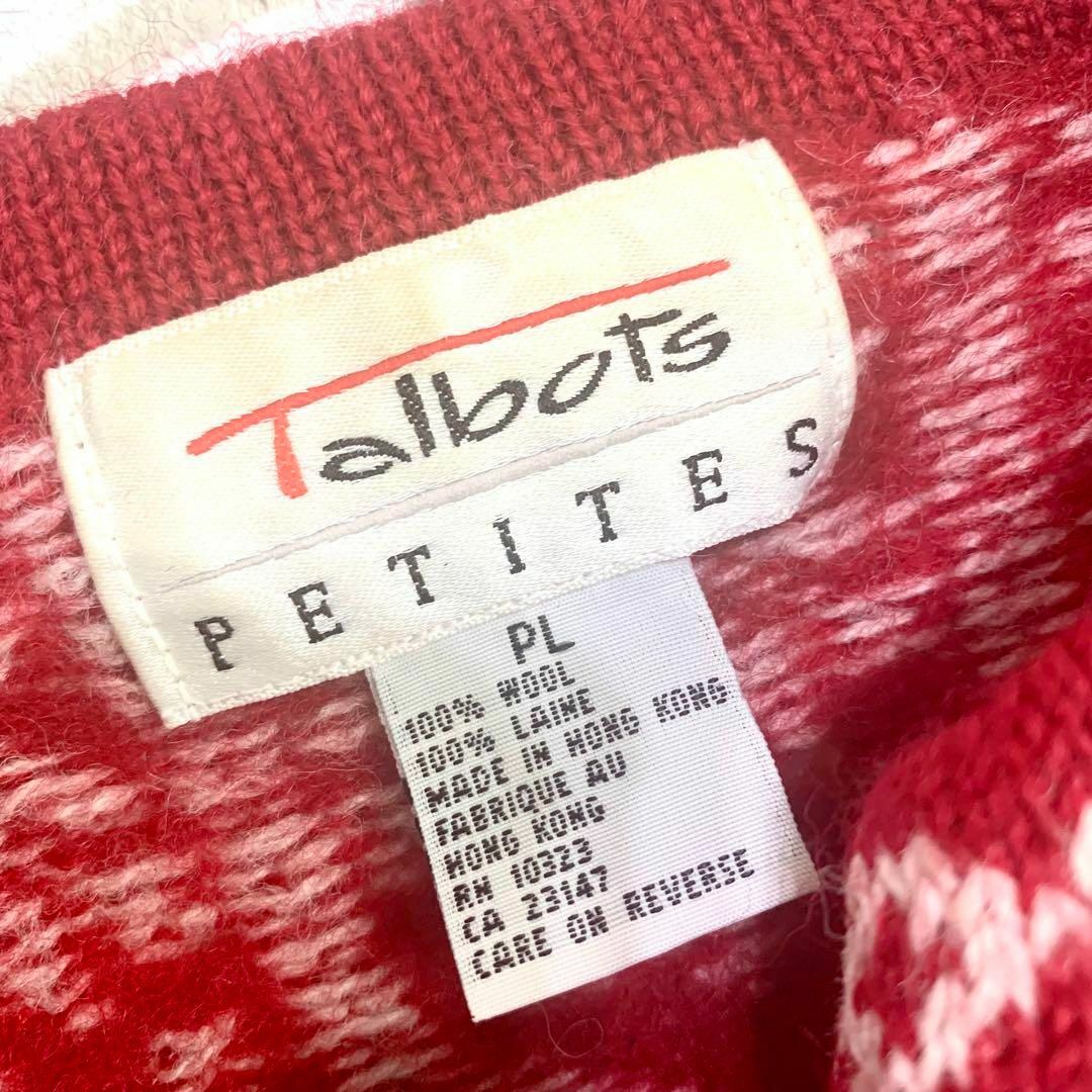 TALBOTS(タルボット)のTALBOTS ノルディックノルウェーカーディガン メタルフックニットジャケット レディースのトップス(カーディガン)の商品写真