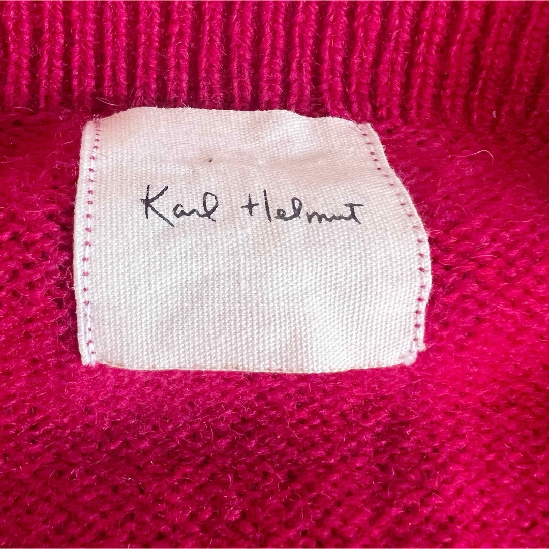Karl Helmut(カールヘルム)の★Karl Helmut カールヘルム 総柄 くるみボタン ニットカーディガン メンズのトップス(ニット/セーター)の商品写真