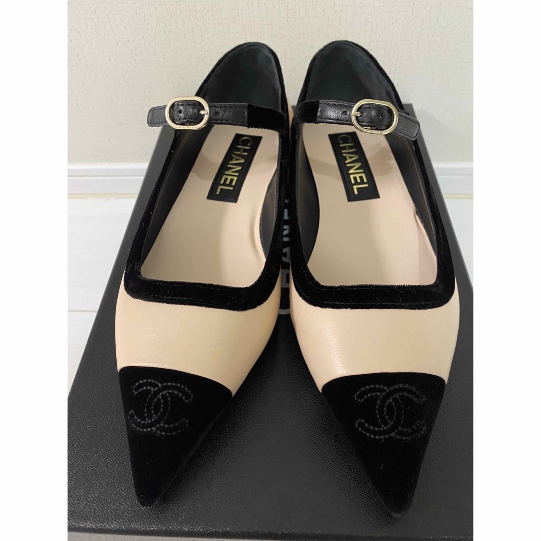 値下げ!CHANEL シャネル メリージェーン 未着用 36 フラット 値下げ!CHANEL シャネル メリージェーン 未着用 36 フラット