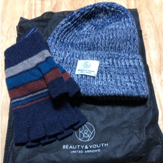 ビューティアンドユースユナイテッドアローズ(BEAUTY&YOUTH UNITED ARROWS)のOe様 ユナイテッドアローズ ニット帽、手袋(ニット帽/ビーニー)