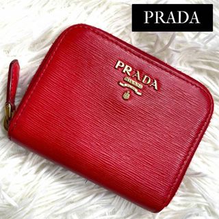 プラダ(PRADA)の⋟美品⋞ / プラダ ヴィッテロムーブジッピーコインケース 1MM268 レッド(コインケース)