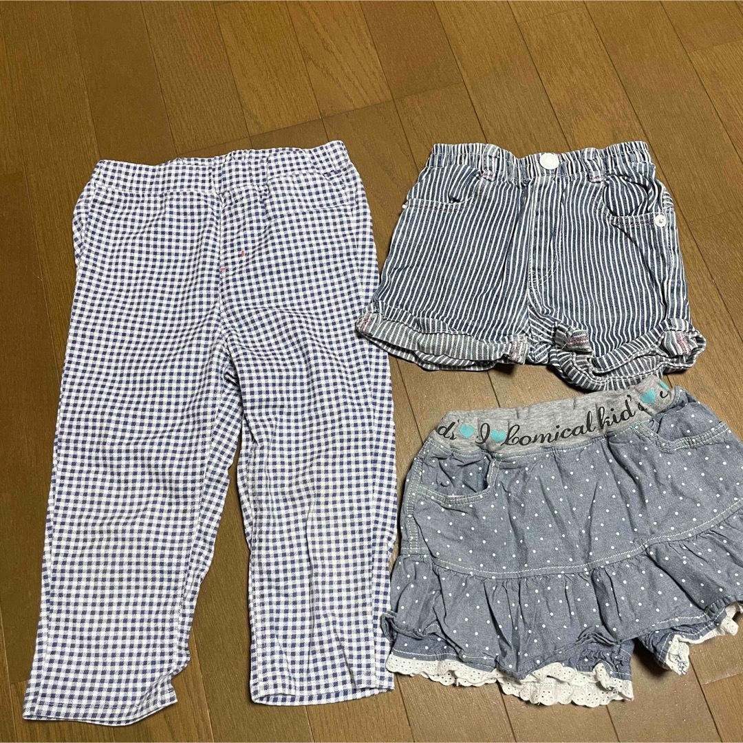 UNIQLO(ユニクロ)の110cm 柄物ズボン　女の子　まとめうり キッズ/ベビー/マタニティのキッズ服女の子用(90cm~)(パンツ/スパッツ)の商品写真