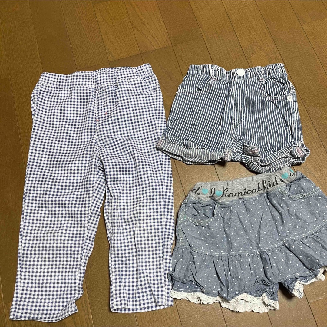 UNIQLO(ユニクロ)の110cm 柄物ズボン　女の子　まとめうり キッズ/ベビー/マタニティのキッズ服女の子用(90cm~)(パンツ/スパッツ)の商品写真