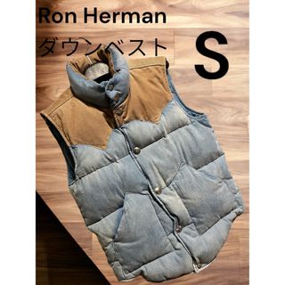 ロンハーマン(Ron Herman)のRon Herman down VEST ロンハーマン デニム ダウン ベスト(ダウンジャケット)