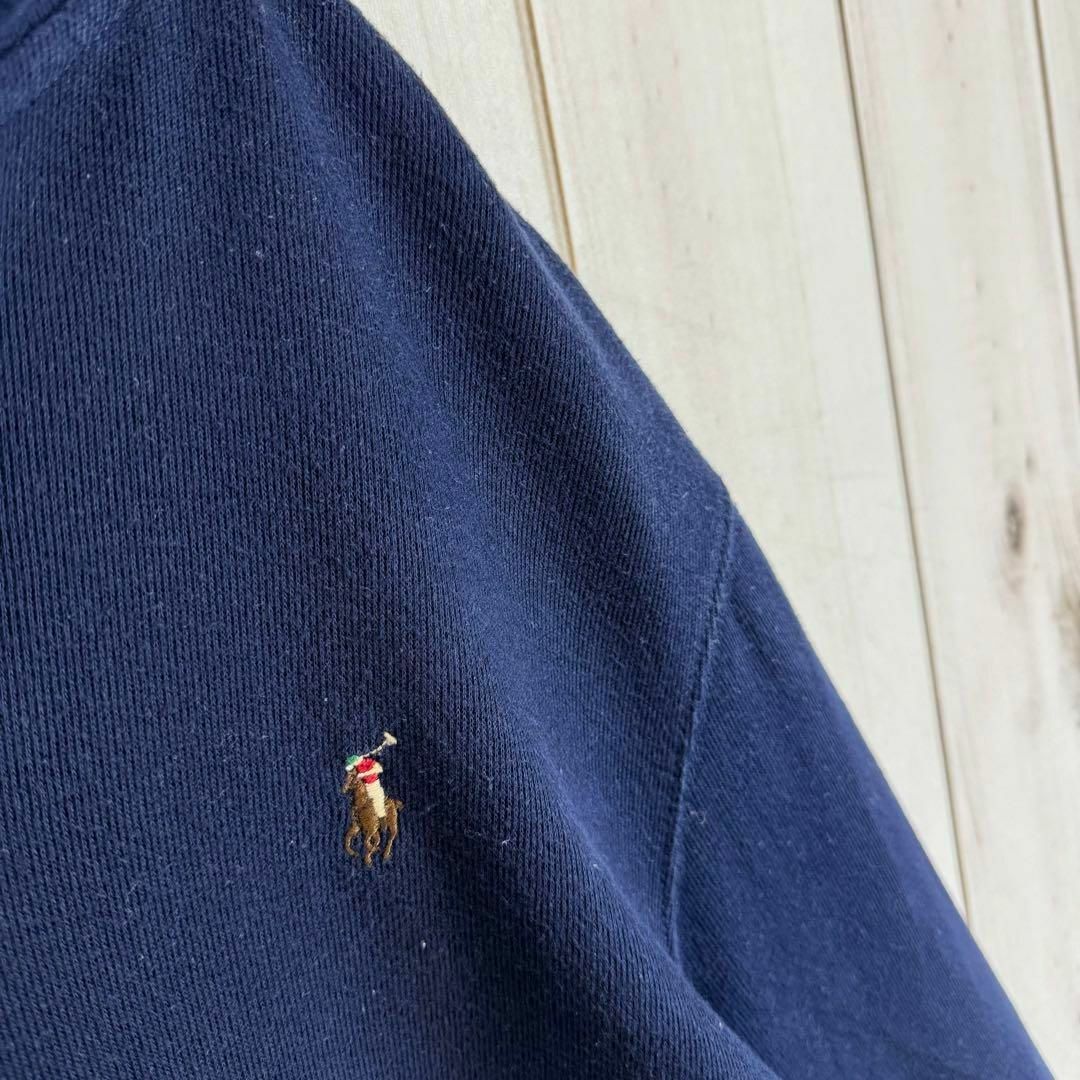 【定番デザイン】 ポロラルフローレン ニット ハーフジップ カラーポニー刺繍