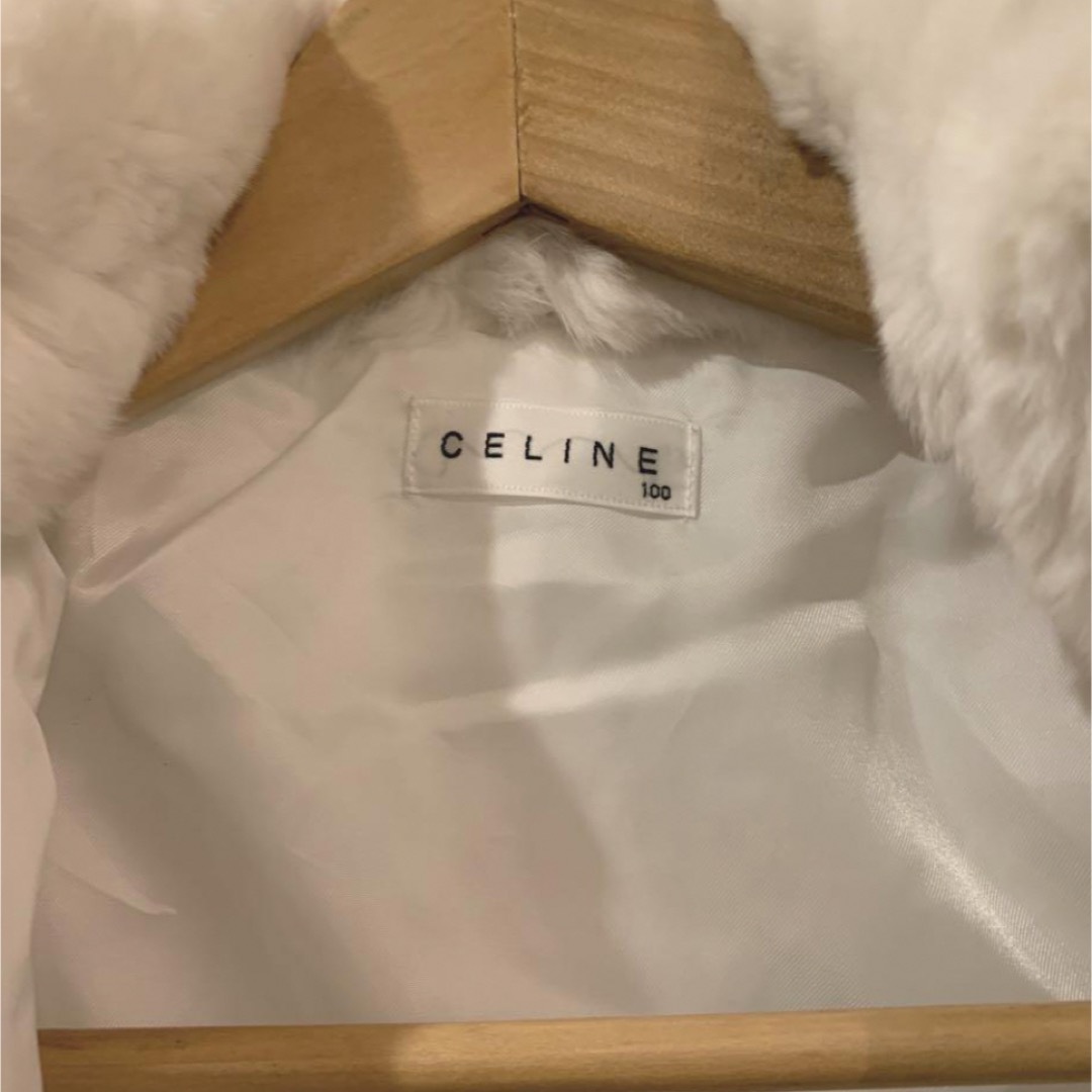 celine(セリーヌ)のCELENE セリーヌ ダウンジャケット 100cm キッズ/ベビー/マタニティのキッズ服女の子用(90cm~)(ジャケット/上着)の商品写真