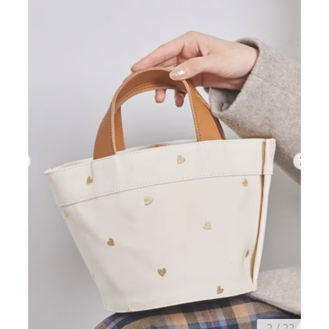 LUDLOW - 新品タグ付き<LUDLOW>ハート キャンバス トートバッグ XSの LUDLOW - 新品タグ付き<LUDLOW>ハート キャンバス トートバッグ XSの