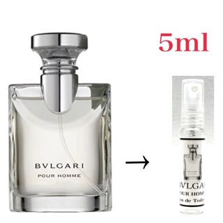 ブルガリ(BVLGARI)のBVLGARI  ブルガリ プールオム EDT 5ml  天香香水(香水(男性用))