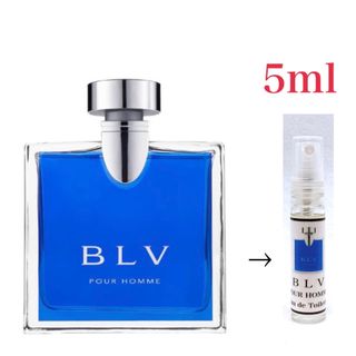 ブルガリ(BVLGARI)のBVLGARI ブルガリ ブルー プールオム EDT 5ml 天香香水(香水(男性用))